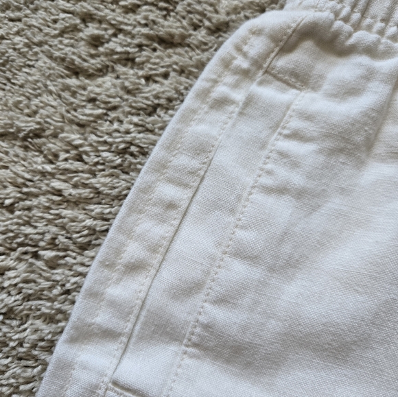 Vince Linen Shorts Womens XS Ivory - Picture 2 of 9